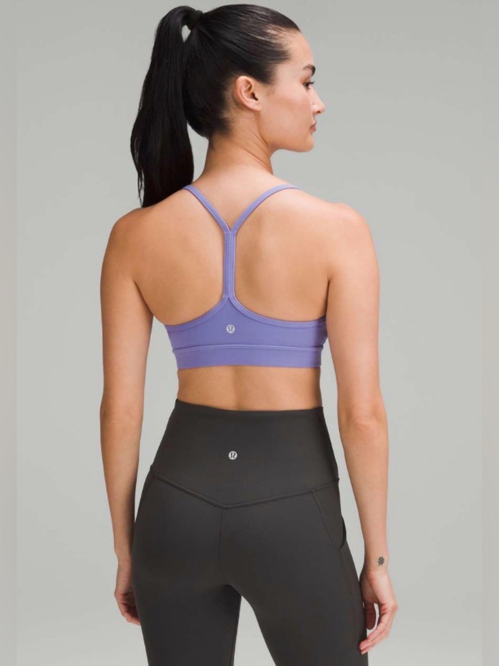 Lululemon Flow Y Bra Nulu *Light Support, A–C Cups - Dark Lavender - Picture 2 of 4